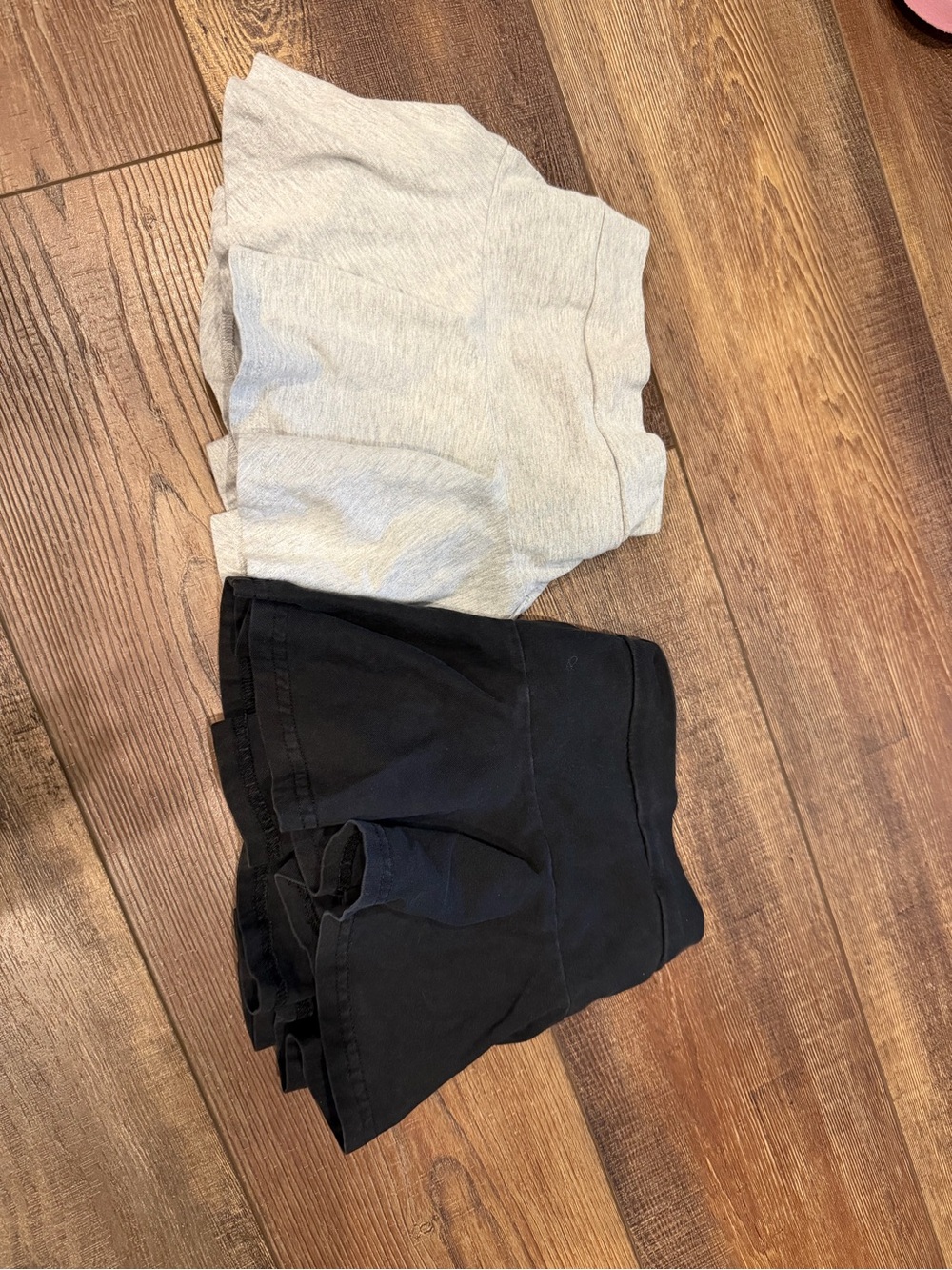 Amazon Kids Gray and Black Skorts Duo